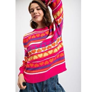 Easel Heart Sweater | Size L